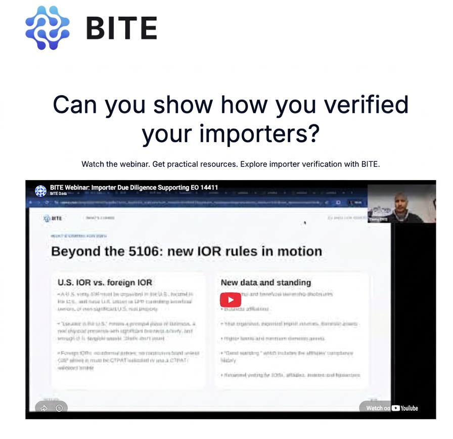 EO 14411: Importer Verification Resources for Customs Brokers