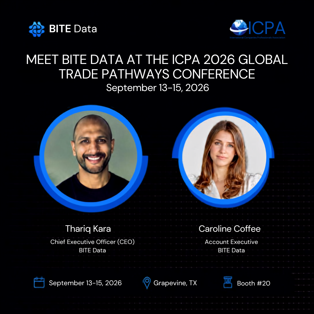 Thariq Kara and Caroline Coffee attending the 2026 ICPA Global Trade Pathways Conference in Grapevine, Texas